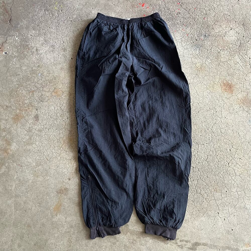 Vintage 90s Nike Black Boy M 10-12 Sporty‎ Nylon Jogger Windbreaker Swishy Pants